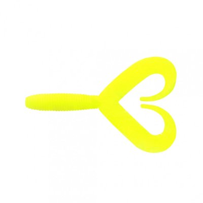 Твистер Yaman PRO Loop-Two, р.4 inch, цвет  #02 - Chartreuse (уп.5 шт) YP-LT4-02