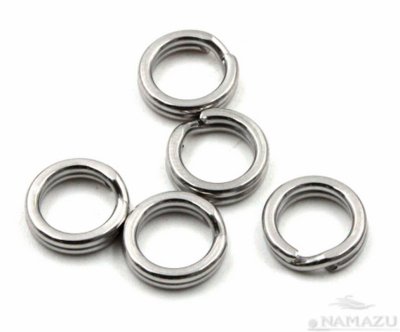 Заводное кольцо Namazu, цв. Cr, р. 7 ( d=5,6 mm), до 8 кг 10 шт N-FT-RA7