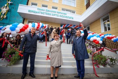 Самая большая сельская школа открылась в Якутии / ЯСИА Бердигестях Горный Республика Саха (Якутия)