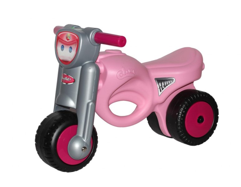 Каталка-мотоцикл Мини-мото, розовая