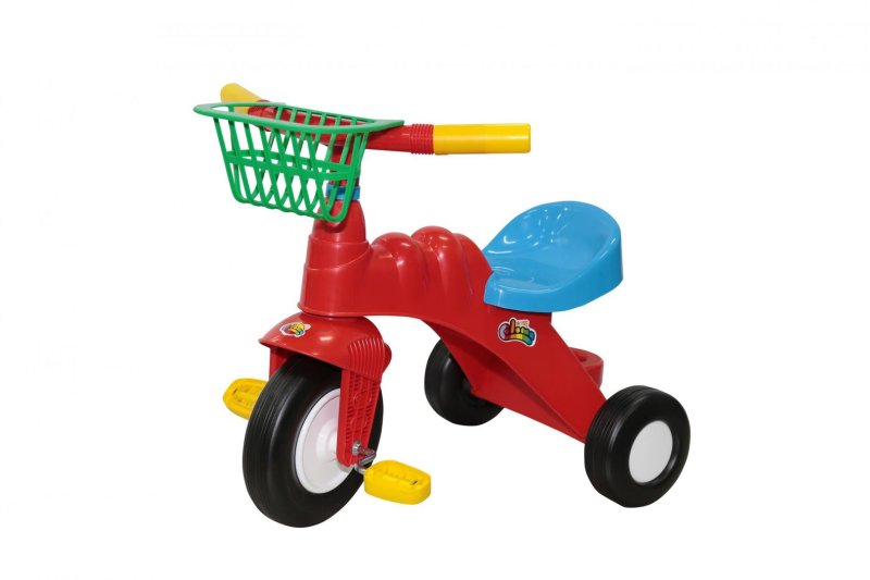 Велосипед 3-х колёсный Малыш с корзинкой (Колеса пластмассовые)