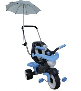 Велосипед 3-х колёсный Амиго №2 с ограждением, клаксоном, ручкой, ремешком, мягким сиденьем и зонтиком