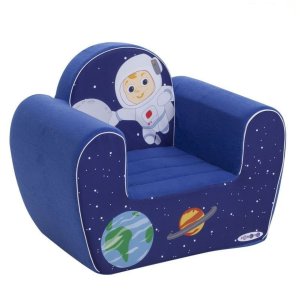 Бескаркасное (мягкое) детское кресло серии "Экшен", Космонавт