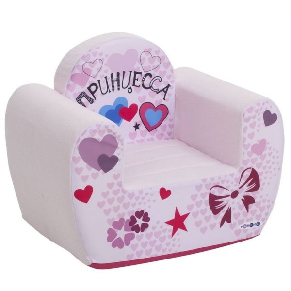 Бескаркасное (мягкое) детское кресло серии "Инста-малыш", #Принцесса, Цв. Мия