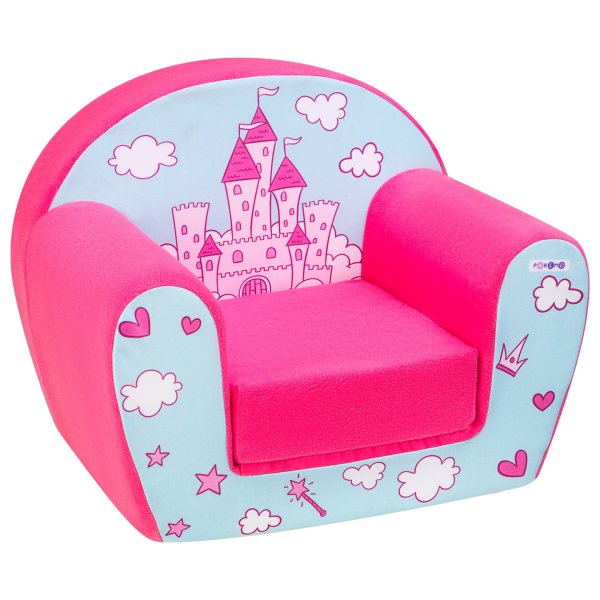 Раскладное бескаркасное (мягкое) детское кресло серии "Дрими", цвет Аквамарин+Роуз