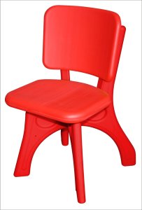 Детский пластиковый стул "Дейзи", красный