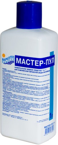 Средство для бассейна Маркопул Мастер-Пул 4 в 1 (жидкость) 1 л