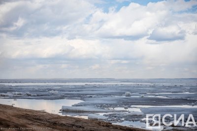На реке Лене в Олекминском районе началось устойчивое ледообразование