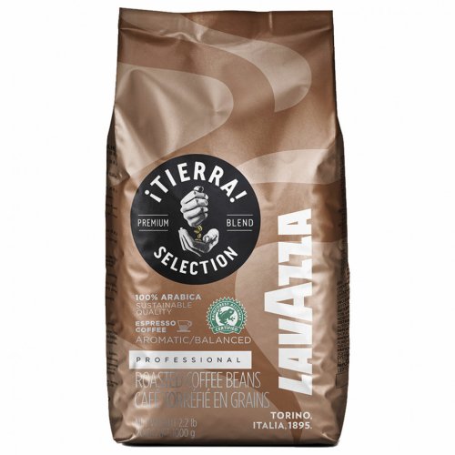 Кофе в зернах LAVAZZA "Tierra Selection" 1000 г вакуумная упаковка FOOD SERVICE 51423 622398 (1)