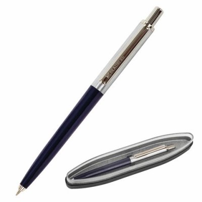 Ручка подарочная шариковая Brauberg Soprano 0,5 мм синяя 143484 (3)