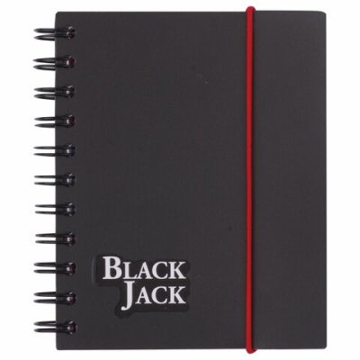 Блокнот А6 Brauberg Black Jack 150 листов клетка 125388 (2)