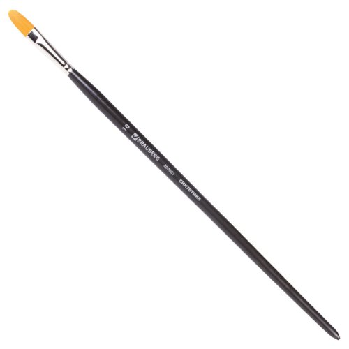 Кисть художественная синтетика жесткая овальная № 10 длинная ручка 200681 (5)