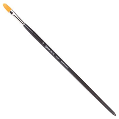 Кисть художественная синтетика жесткая овальная № 10 длинная ручка 200681 (5)