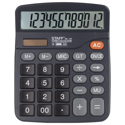 Калькулятор настольный Staff PLUS DC-111 12 разрядов 250427 (1)