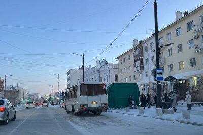 В Якутске маршрутные автобусы возобновили движение по проспекту Ленина
