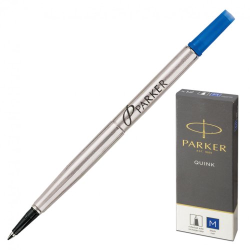 Стержень для ручки-роллера Parker "Quink RB" металлический 116 мм узел 0,7 мм синий 170317 (1)