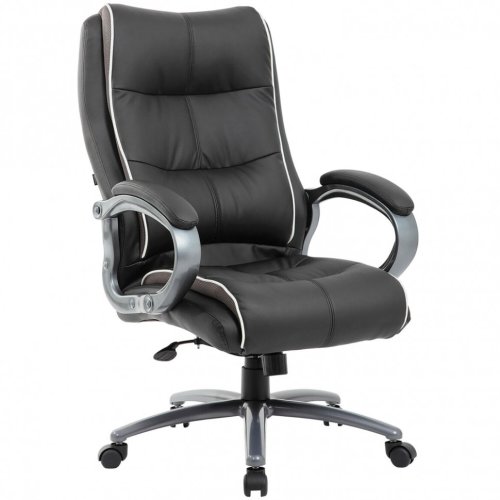 Кресло руководителя Brabix Premium Strong HD-009 до 200 кг экокожа/ткань черное 531945 (1)