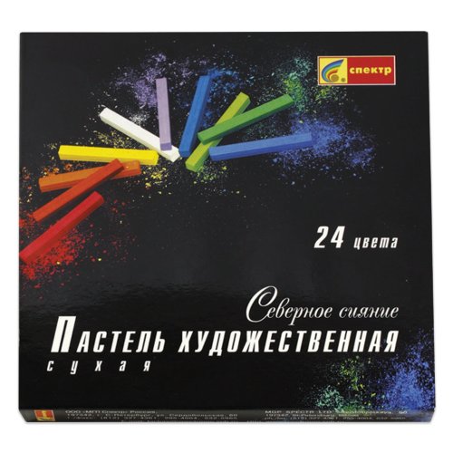 Пастель сухая художественная Спектр 24 цвета квадратное сечение 06С-406