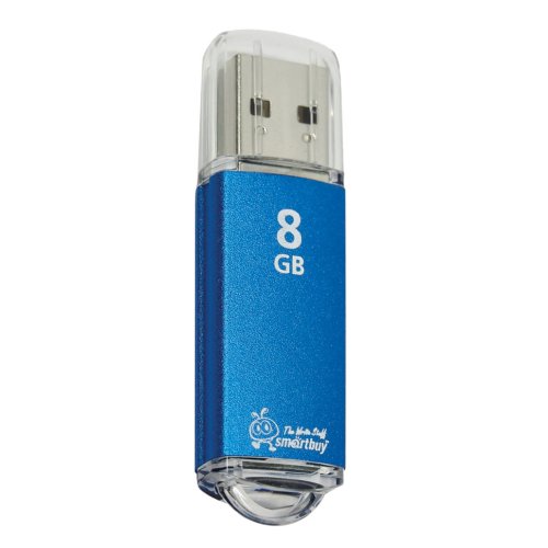 Флешка 8 GB Smartbuy V-Cut USB 2.0 металлический корпус (SB8GBVC-B) (3)