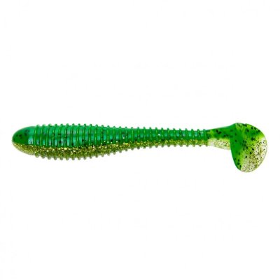 Виброхвост Helios Catcher 3,55"/9 см, цвет Green Peas 5 шт HS-2-051