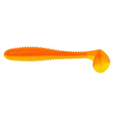 Виброхвост Helios Catcher 3,55"/9 см, цвет Orange & Yellow 5 шт HS-2-015