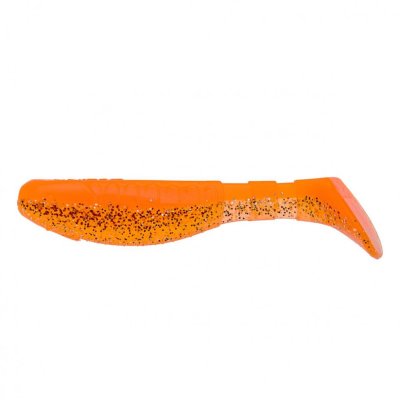 Виброхвост Helios Chubby 3,55"/9 см, цвет Orange & Sparkles 5 шт HS-4-022