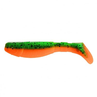 Виброхвост Helios Chubby 3,55"/9 см, цвет Pepper Green & Orange 5 шт HS-4-018