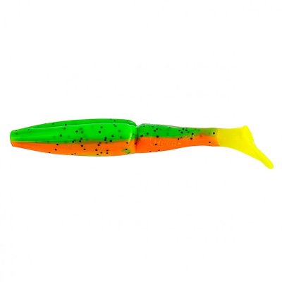 Виброхвост Helios Guru 3,0"/7,62 см, цвет Pepper Green & Orange LT 9 шт HS-29-032