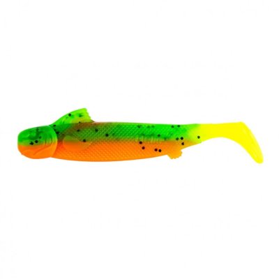 Виброхвост Helios Jap 3,15"/8 см, цвет Pepper Green & Orange LT 7 шт HS-32-032