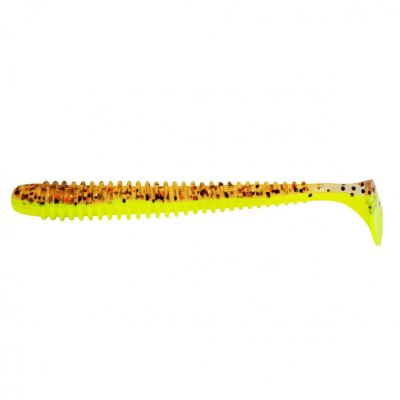 Виброхвост Helios Liny Catcher 2,35"/6 см, цвет Golden Lime 12 шт HS-5-048
