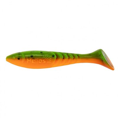 Виброхвост Helios Slash 2,64"/6,7 см, цвет Pepper Green & Orange 10 шт HS-19-018