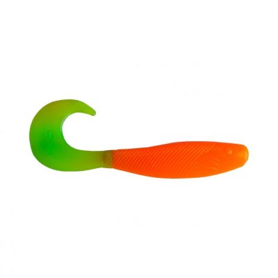 Твистер Helios Hybrid 3,15"/8,0 см, цвет Orange & Green 7 шт HS-14-025