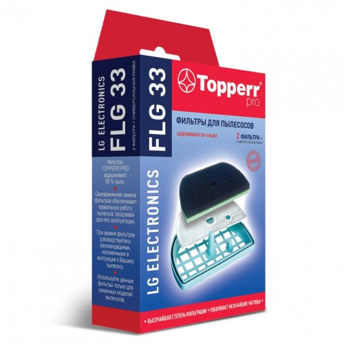 Комплект фильтров TOPPERR FLG 33 для пылесосов LG 1152 456444 (1)