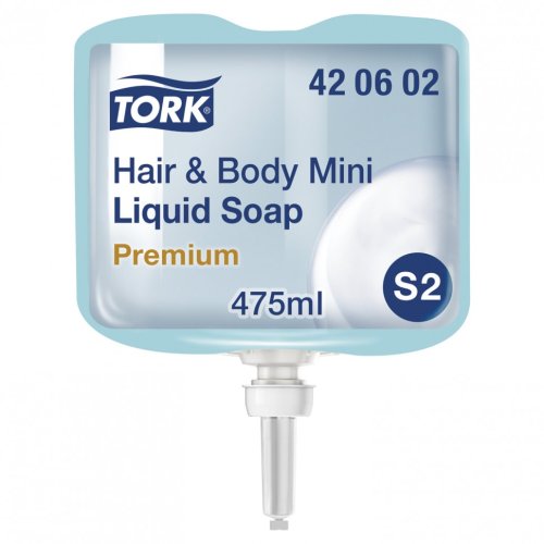 Картридж с жидким мылом-гелем одноразовый TORK Сист S2 Premium 0,475 л 420602 602958 (1)