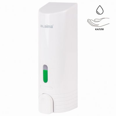 Дозатор для жидкого мыла LAIMA НАЛИВНОЙ 0,38 л белый ABS-пластик 603923 (1)