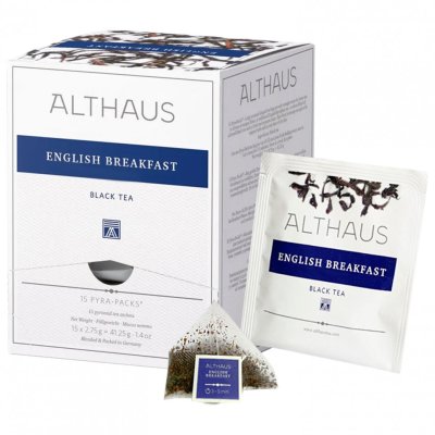 Чай ALTHAUS English Breakfast черный 15 пирамидок по 2,75 г 622897 (1)