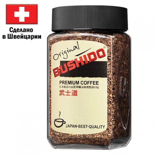 Кофе растворимый BUSHIDO Original 100 г сублимированный 1004 621187 (1)