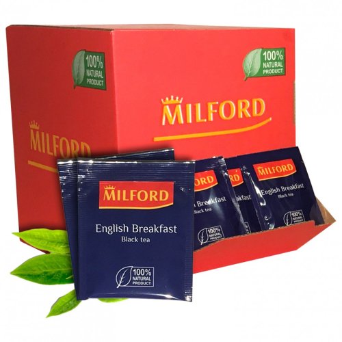 Чай MILFORD English Breakfast черный 200 пак в конвертах по 1,75 г 6990 РК 622126 (1)