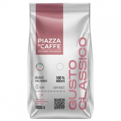 Кофе в зернах PIAZZA DEL CAFFE Gusto Classico 1 кг 1774-06 622758 (1)