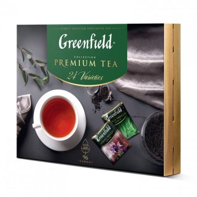 Чай GREENFIELD Premium Tea Collecton ассорти 24 вкусов 96 пакетиков 1782-08 622759 (1)