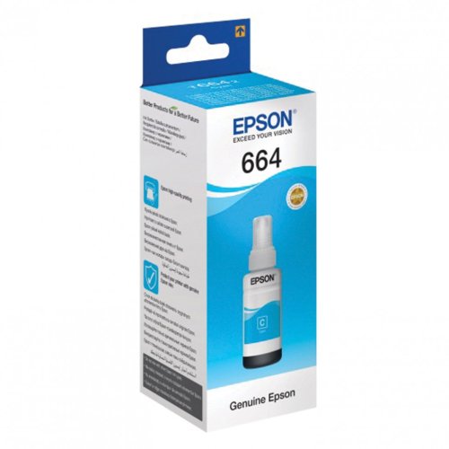 Чернила EPSON 664 T6642 для СНПЧ Epson L100/L110/L200/L210/L300/L456/L550 голубые 360973 (1)