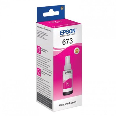 Чернила EPSON 673 T6733 для СНПЧ Epson L800/L805/L810/L850/L1800 пурпурные 361043 (1)
