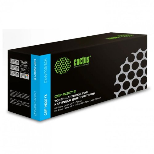 Картридж лазерный CACTUS CSP-W2071X для HP Color Laser 150a/150nw/178nw голубой 364149 (1)