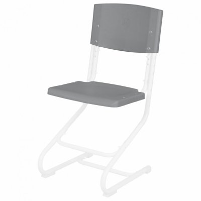 Сиденье + спинка стула ДЭМИ СУТ.01 пластик серый ДЭП.18 641746 (1)