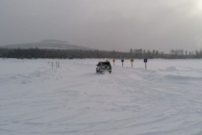 В Алданском районе увеличили грузоподъемность на ледовой переправе Нижний Куранах — Угоян