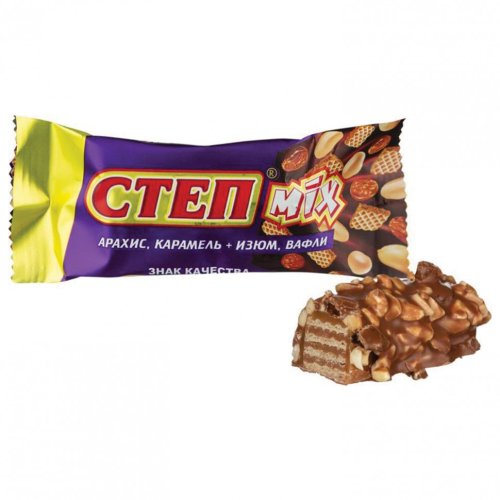 Конфеты шоколадные СЛАВЯНКА Степ Mix с изюмом арахисом и карамелью 1000 г 622604 (1)