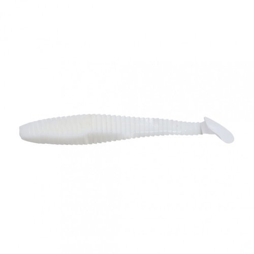 Виброхвост Yaman PRO Flatter Shad, р.5 inch, цвет #01 - White (уп. 4 шт.) YP-FS5-01