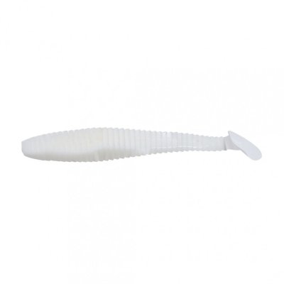 Виброхвост Yaman PRO Flatter Shad, р.5 inch, цвет #01 - White (уп. 4 шт.) YP-FS5-01