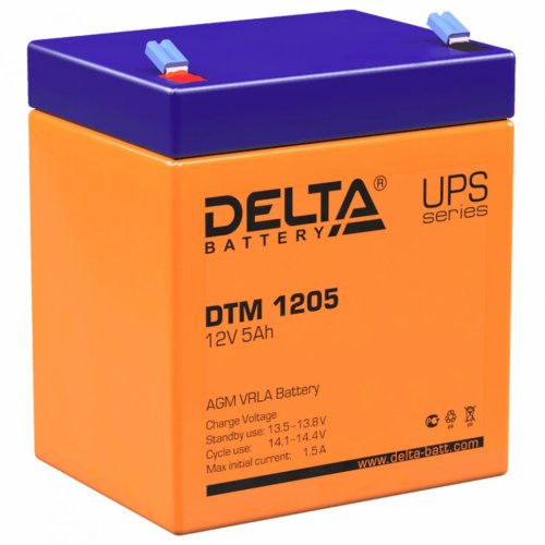 Аккумуляторная батарея для ИБП 12 В 5 Ач 90х70х101 мм DELTA DTM 1205 354900 (1)