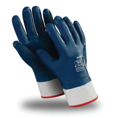 Перчатки хлопковые MANIPULA ТЕХНИК КП, р-р 10 (XL), синие, TN-01/MG-224/608570 (1)